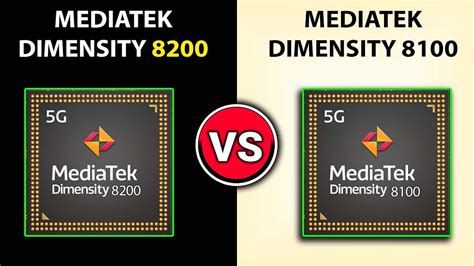 dimensity 8200 vs 8100|MediaTek Dimensity 8200 vs MediaTek Dimensity 8100.
